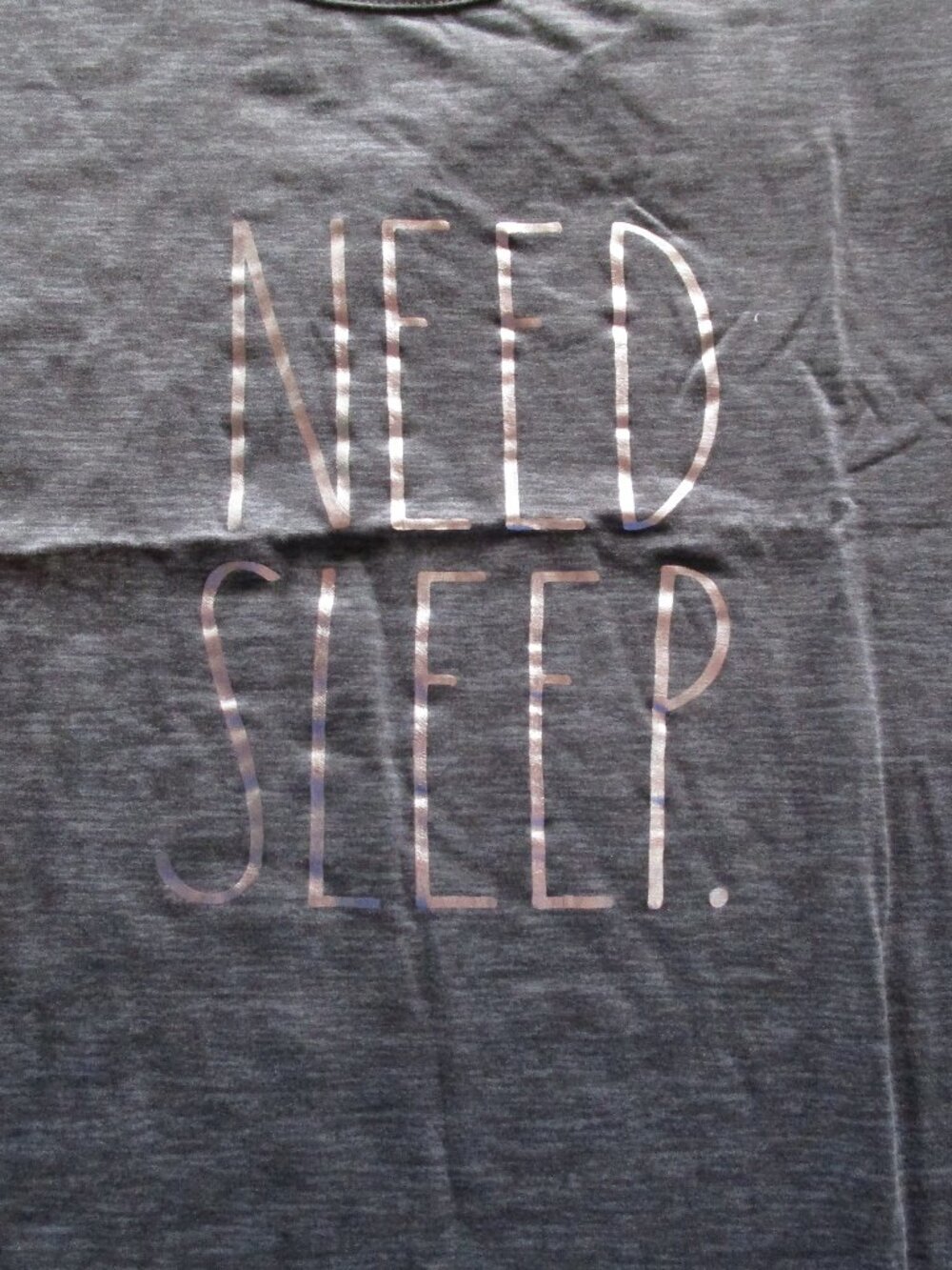 Rae Dunn NEED SLEEP sleep shirt NWT - Picture 2 of 8